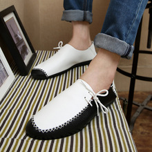 2015 summer autumn fashion men shoes casual breathable leather driving flats adult male loafers sneakers size