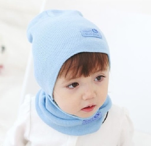 Free-shipping-6colors-new-fashion-spring-winter-children-beanie-scarf-twinsets-baby-pocket-hats-boy-earflap (1)