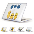 Unique Lovely Clear Cartoon Minions Cover Case for Apple MacBook Air 11 13 Pro Retina 13