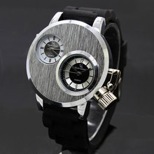 Nueva llegada 2014 marca cuarzo hombres reloj deportivo Casual relojes V6 banda de silicona reloj de moda reloj horario asequible regalo