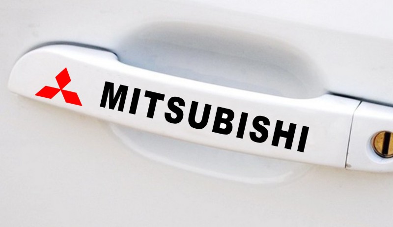 Image of Car sticker for MITSUBISHI body handle door handle for MITSUBISHI the sign