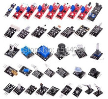 37 unids Sensor del Kit básico Suite de módulo Arduino con caja al por menor