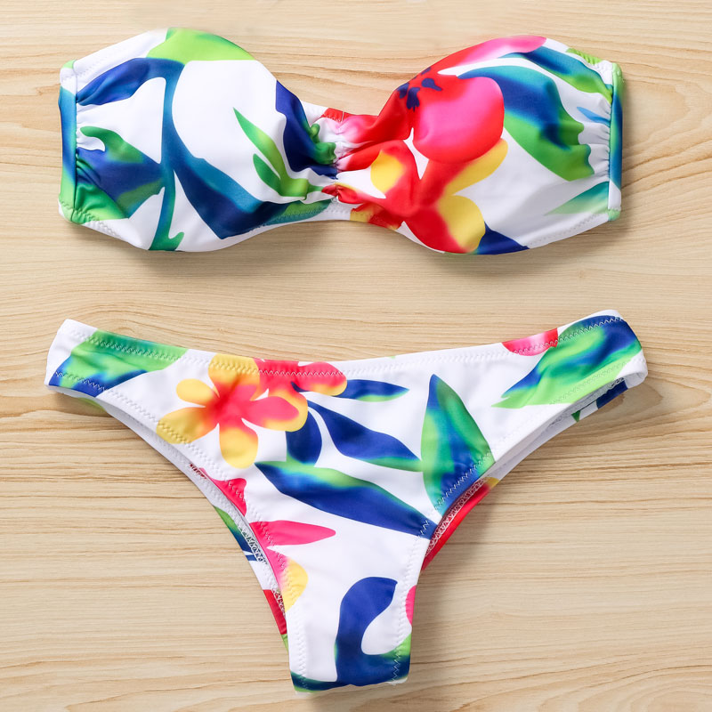 Fashion Bandage Bikini Set Sexy Beach Swimwear Swimsuit Print Push Up Biquini Bikinis 2015 Bathing Suit maillot de bain Fashion Bandage Bikini Set Sexy Beach Swimwear Swimsuit Print Push Up Biquini Bikinis 2015 Bathing Suit maillot de bain