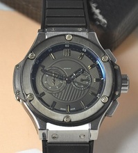 2015 nuevo King Power automático para hombre plata mismo viento relojes del reloj de goma negro cronógrafo mano con Logo