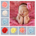NEW Baby Girls Floral Headband big peony Flower Hairband Infant Hair Weave Band kids Accessories Christmas