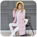 Plus Size 2016 Fashion Women Parka Winter Faux Fur Jacket Female Long White Duck Down Cotton