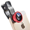 Fisheye Lens 3 in 1 mobile phone clip lenses fish eye wide angle macro camera lens