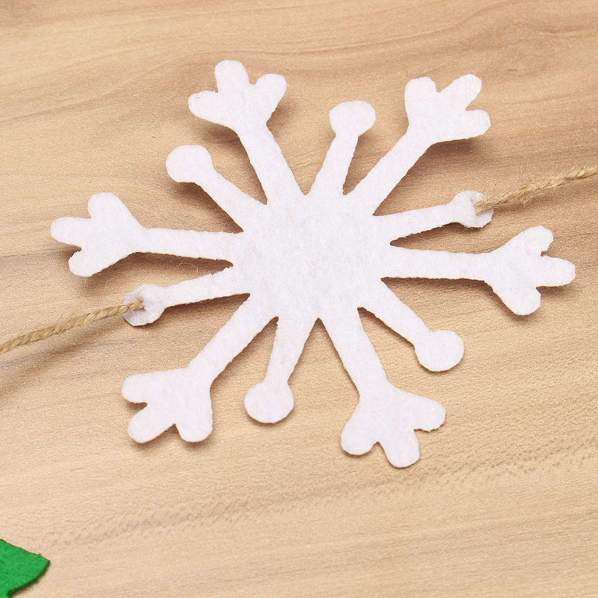 Non Woven Christmas Tree Hanging Banner Snowflake Garland