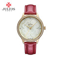 New Julius Lady Women s Wrist Watch Quartz Hours Best Fashion Dress Korea Bracelet Leather Shell