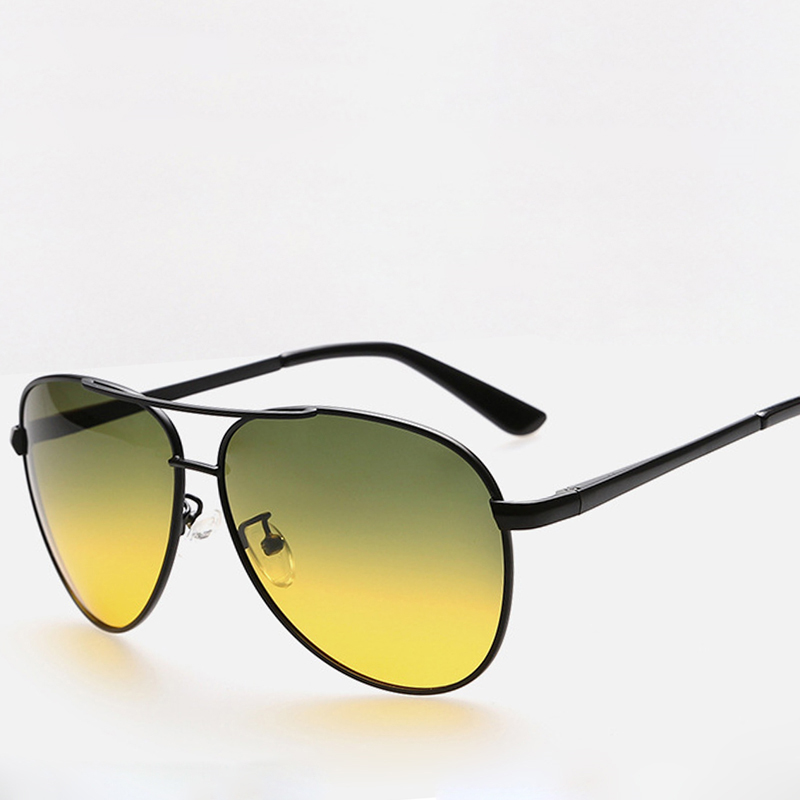 day and night driving glasses Polarized sunglasses metal frame sun