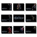 9 pcs Full Size the avengers combination movie Posters print silk fabric cloth wall sticker Wall