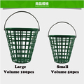 Golf Ball basket Plastic golf range Golf Driving Range Equipment 50balls 100balls buskets hand Litter baskets