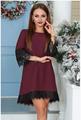 Summer Dress 2017 New Fashion Lace Party Dress Spring Casual Half Sleeved Vintage Black Red Green