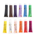 12pcs Acrylic UV Gel Design 3D Paint Tube Nail Art Pen 12 Colors Nail Polish False