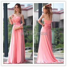 Fancy Evening Dresses With Strapless Ruched Beading Rhinestone Floor Length Court Train Picture Color Prom Party Dresses