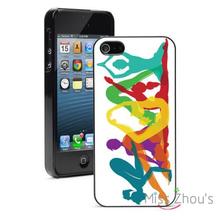 Colorful Yoga Poses Protector back skins mobile cellphone cases for iphone 4/4s 5/5s 5c SE 6/6s plus ipod touch 4/5/6
