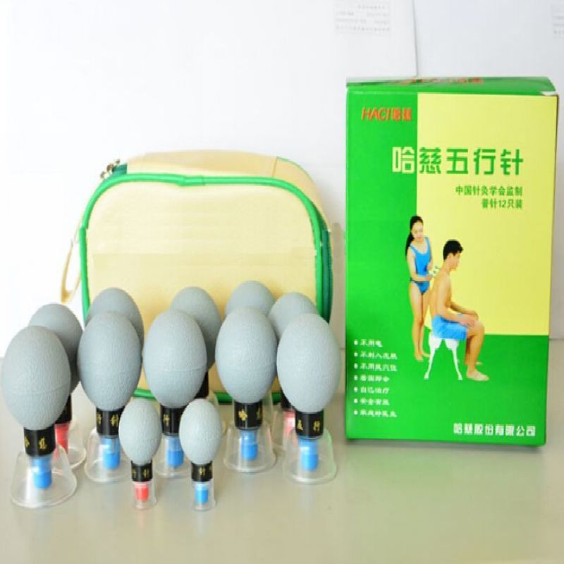 Silver 12 Cup HACI Magnetic Acupressure Suction Cupping Set Vacuum Acupuncture Massager Magnetic Therapy Moxibustion Health Care Silver 12 Cup HACI Magnetic Acupressure Suction Cupping Set Vacuum Acupuncture Massager Magnetic Therapy Moxibustion Health Care