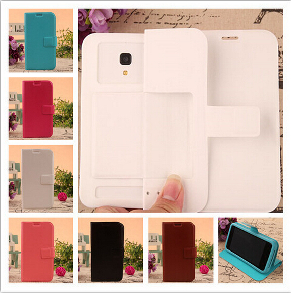 New Fashion Filp Leather Case For Fly Nimbus 3 (FS501) Cover Silicon Soft Back sim g350e Cover protect phone With 6 styles