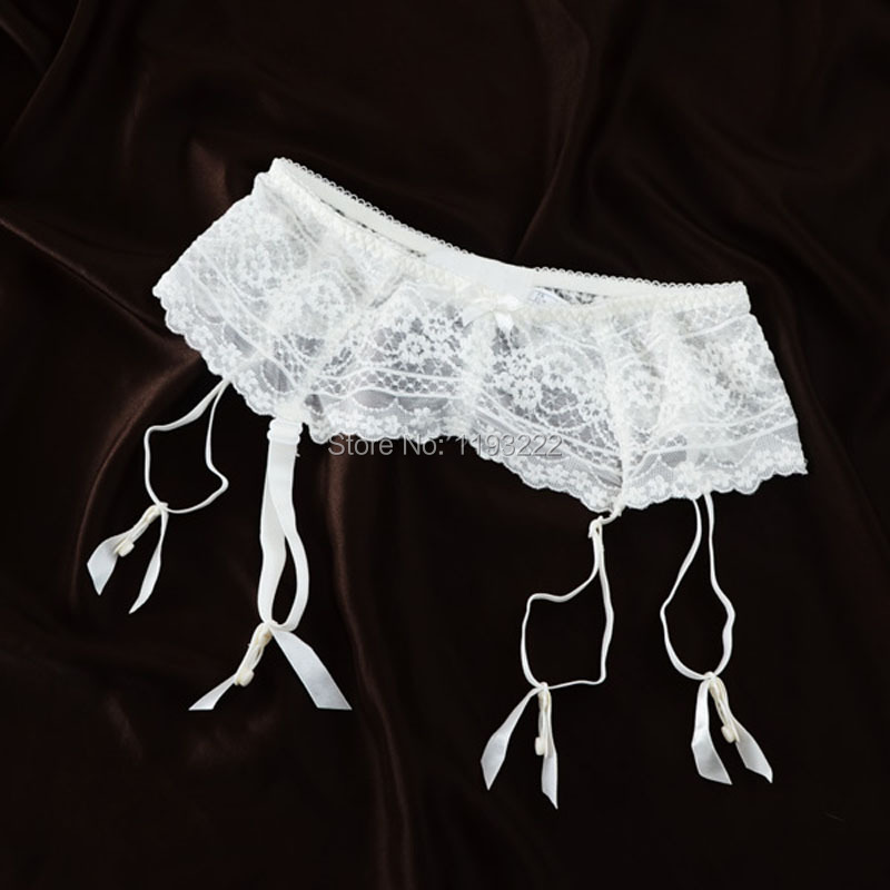 Description Picture 2 of itemWomen Girl Sexy Lingerie Wedding Garter Waist Lace Garter Belt Embroidery Mesh Double Breasted Clip Leg Harness Suspender Straps