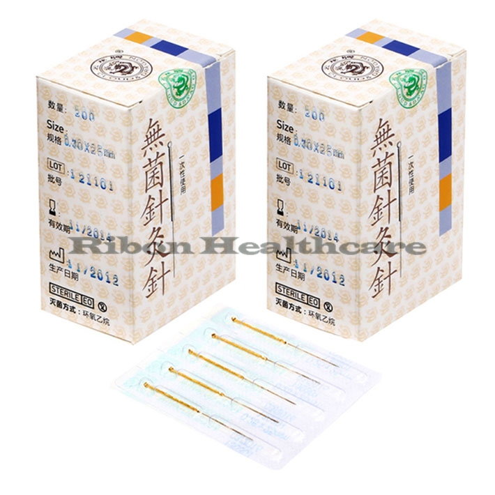 100 Needles Cloud Dragon Yun Long Gold Plated Reusable Acupuncture