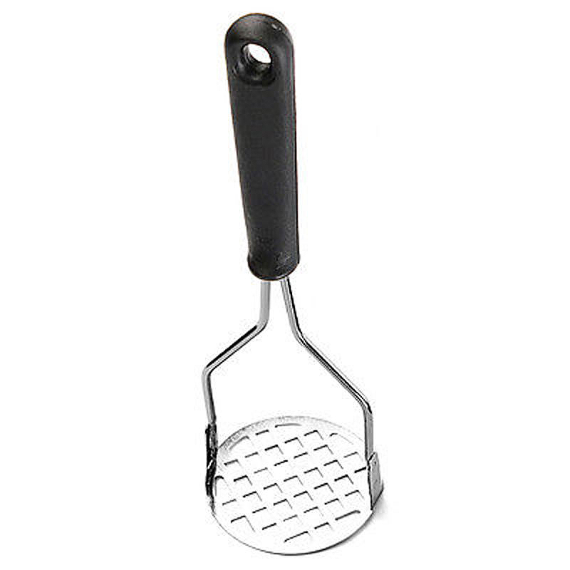 1Pc Stainless Steel Potato Ricer Handheld Vegetable Fruit Grinding Masher Multifunction Kitchen Tools Random Color