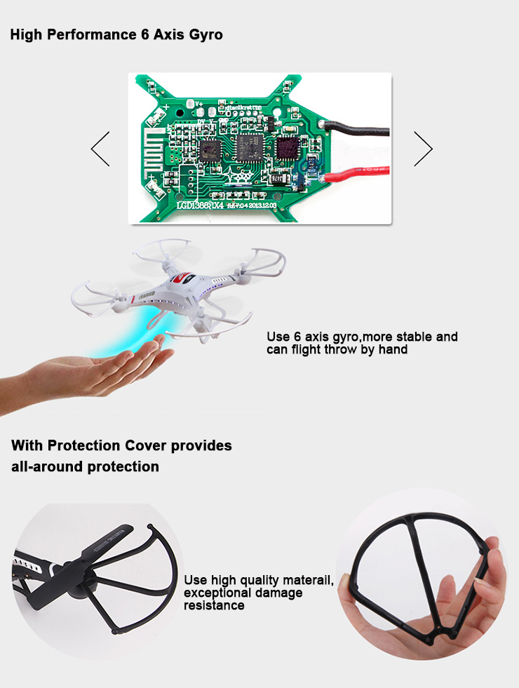 JJRC H8C 4CH 6 Axis RC Quadcopter With 2MP Camera RTF 2.4GHz VS X5C
