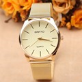 2016New Fashion top luxury brand GIMTO watch men quartz watch stainless steel mesh strap ultra thin