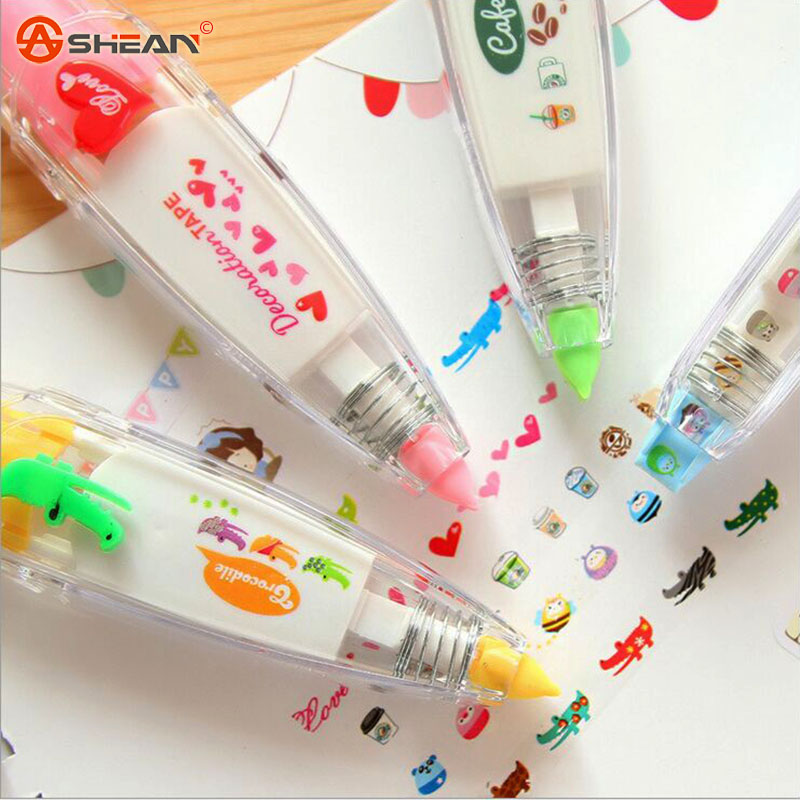 1pcs Korea Stationery Creative and Colorful Lace Decorative Correction Tape Correction Fluid Student Office Supply