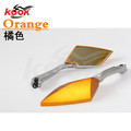 HOT free shipping Universal Orange Aluminum CNC Accessories motorcycle Rearview mirror 4 colors motocross Rear view