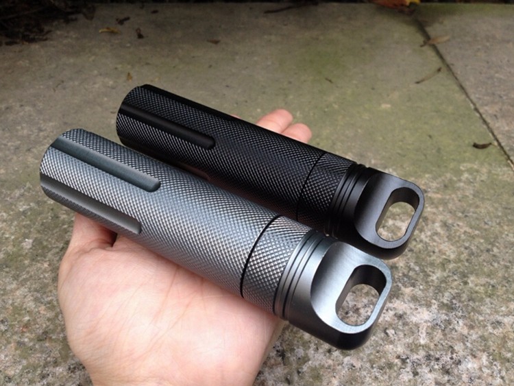 Amur Brand Army Quality Hard Anodized 6061 Aerospace Aluminum <font><b>Camping</b></font> Outdoor Waterproof Compartment Canister EDC Equipment Amur Brand Army Quality Hard Anodized 6061 Aerospace Aluminum <font><b>Camping</b></font> Outdoor Waterproof Compartment Canister EDC Equipment