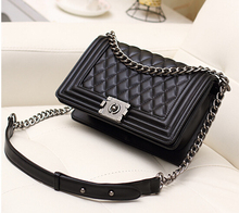 2016 top quality Famous Brand Leather Bags for Women LE BOY Bag Bolsas Femininas Chain Bag Women Designer Handbags Messenger Bag