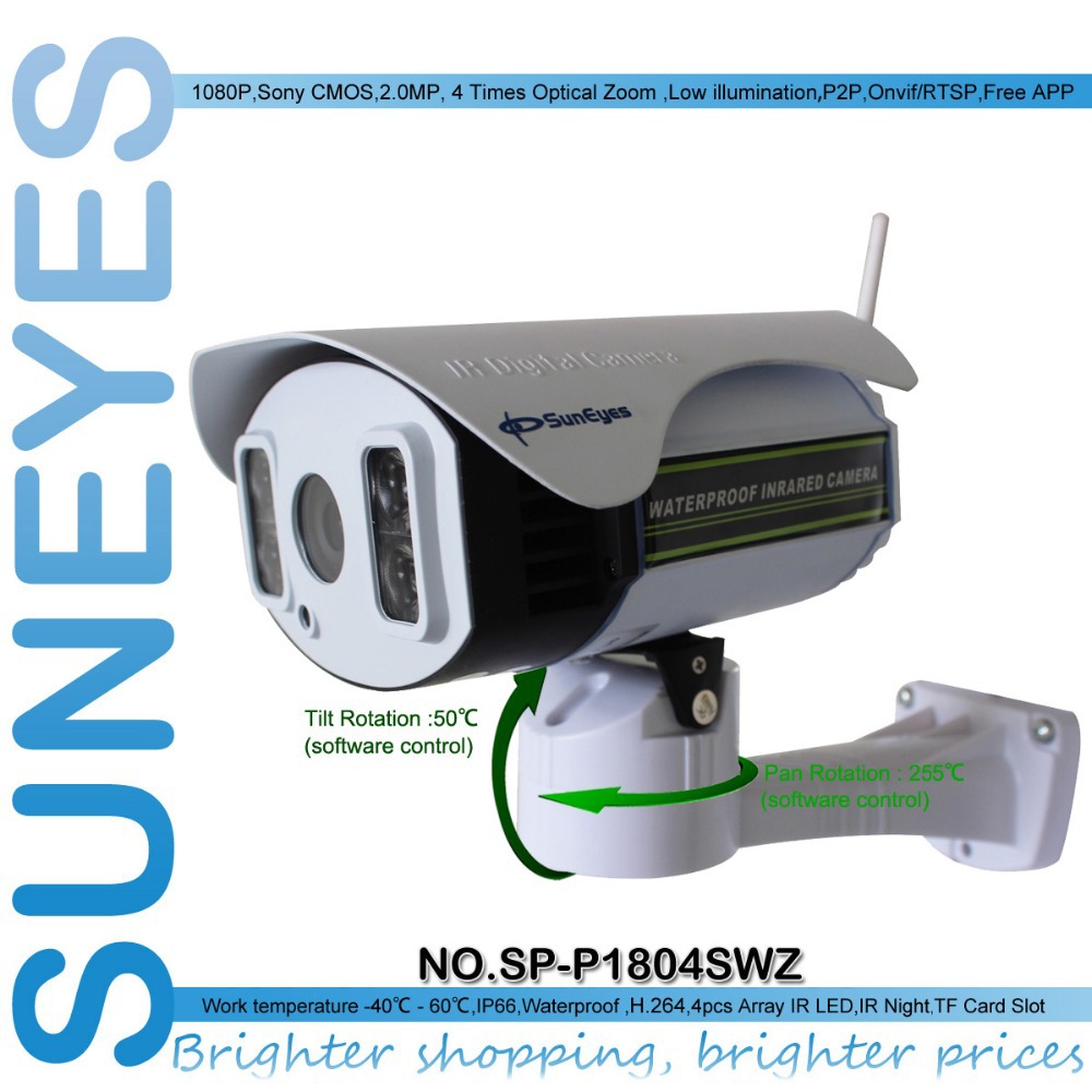 Suneyes sp-p1804swz 1080 p ip    ptz 2.0mp  tf / micro sd   /  /      100 