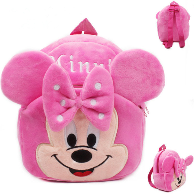 Гаджет  2015 New Top Qualtiy Minnie Plush Cartoon Toy Backpack Children Character School Bag For Kids Violetta Mochila Infantil Hot Sale None Камера и Сумки