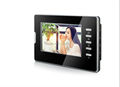 black shiny Color Video DoorPhone Intercom Door bell Rainproof ABS indoor Machine