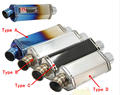 stainless steel motorcycle carbon fibre muffler escape akrapovic cbr yoshimura exhaust silenciador moto gy6 cbr125 kawasaki