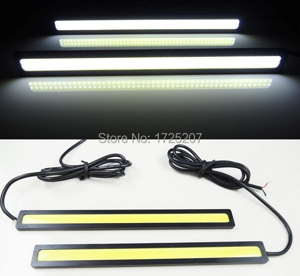 Image of 1pcs17cm car styling COB LED Lights DRL Daytime Running Light Auto Lamp For Universal Car Wholesales parking Free Shipping