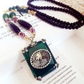 2016 Auspicious atmosphere classical style elephant long sweater chain pendant necklace female retro sweater chain accessories