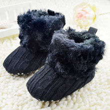Infant Baby Crochet Knit Boots Booties Toddler Girl Winter Snow Crib Shoes