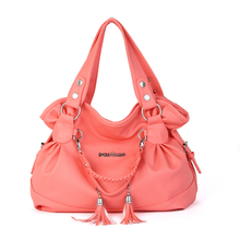 2015 new fashion women bag sac a main femme bolsa tassel shoulder bag orange designers brand women leather purses and handbag