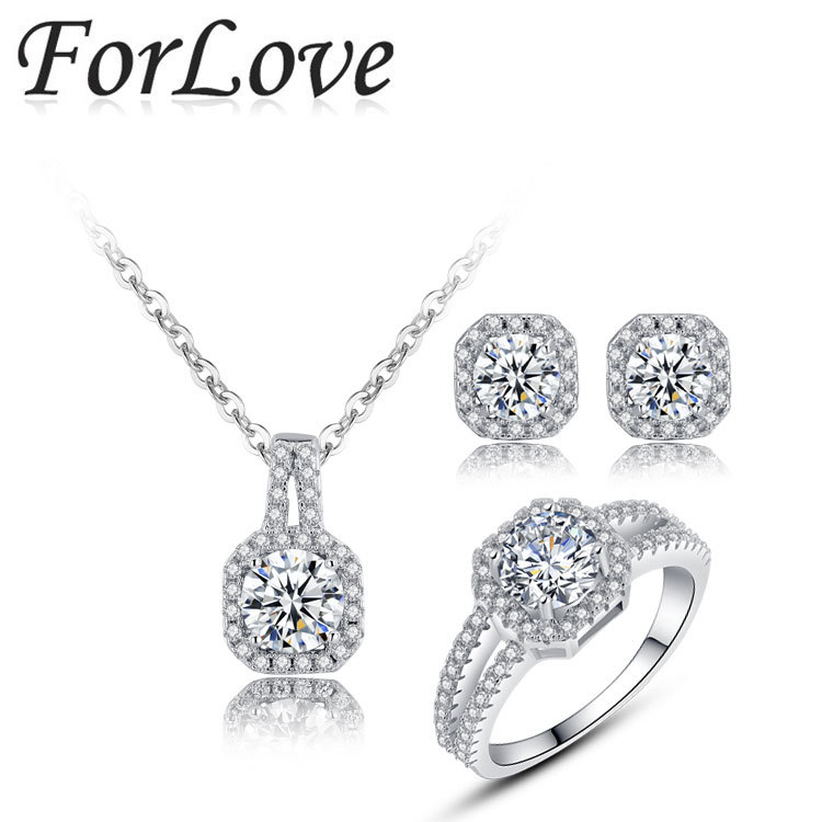 Ювелирный набор 925 ForLove J1104 
Ювелирный набор 925 ForLove J1104