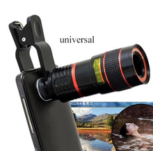 Universal 8X Optical Zoom Telescope Camera Mobile Phone Lens For LG huawei Gloogle nexus 4 5 6 5x 6p glass + metal lenses