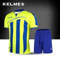 Kelme 2016 Top quality vertical striped Short sleeved professional Football Sets many colors Soccer training jersey