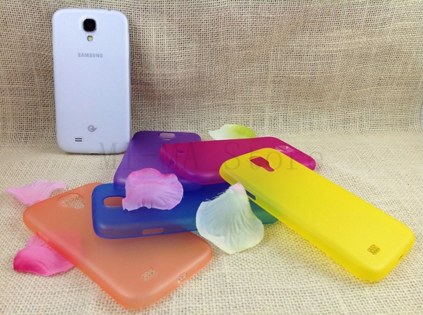 Case For Samsung Galaxy S4 i9500 Plastic Colorful Phone Protect Cover Ultra thin Slim Matte Transparent