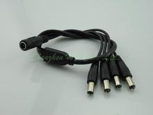 2 1 5 5mm 1 Female to 4 Male Splitter Plug Cable for CCTV Camera cctv