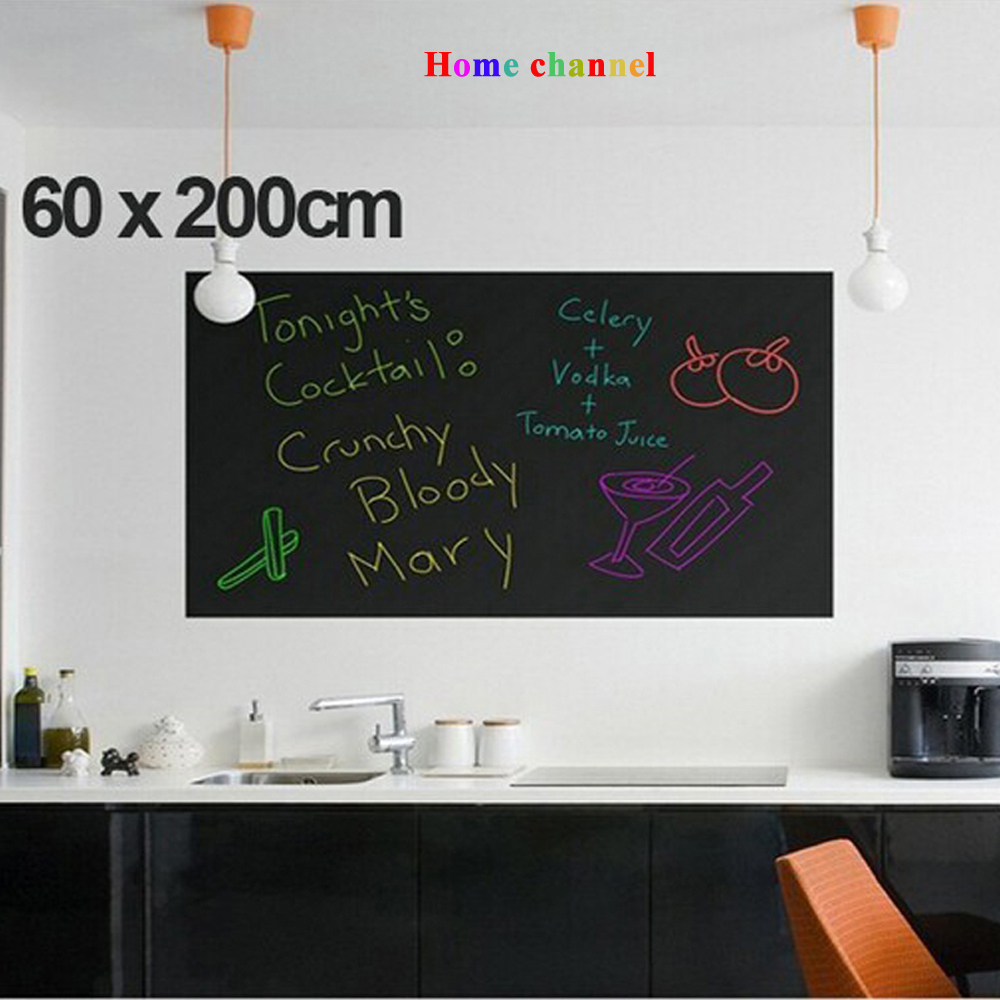 Image of Wall Stickers Blackboard stickers children drawing toy Vinyl Chalkboard 60*200CM