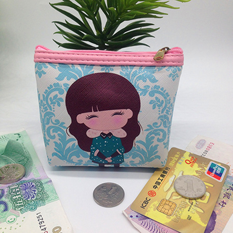 Image of Kawaii Fashion Girl Cartoon Key Coins Zero Wallet Coin Purses Lovely Children Cards Bag Kids Wallets 20Kinds