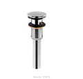 New Arrival Modern Style Chrome Polished Basin Sink Pop Up Drain Vessel Strainer With Overflow