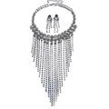 Jewelry Set Big Women 2016 Maxi Earring Necklace Pendant Collier Femme Fashion Choker Collar Accessory Bead