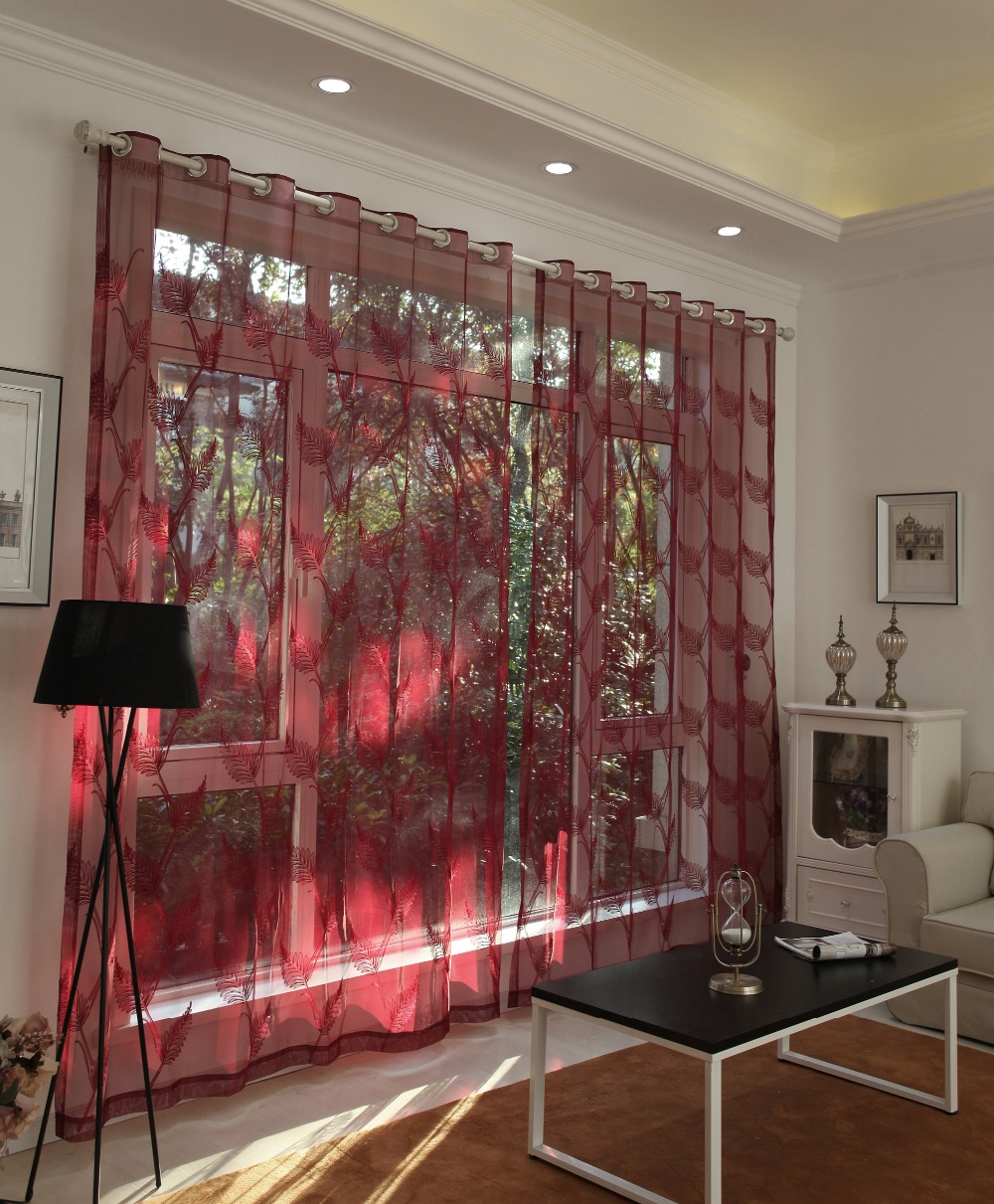 Compra Rojo cortinas para el dormitorio online al por mayor de China