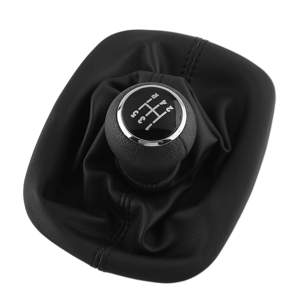 Image of NEW Hot Super 5 Speed Gear Shift Knob Gaitor Boot PU Leather Black For VW For PASSAT B5 For Volkswagen Bora Car High Quality